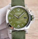 NEW! Clone Panerai Luminor Marina Esteel 'Verde Smeraldo' PAM01356 Watch Olive Green 44mm